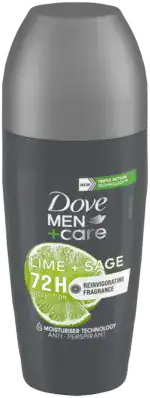 Dove Men+Care Lime & Sage Antiperspirant Roll-On Deodorant 50ml