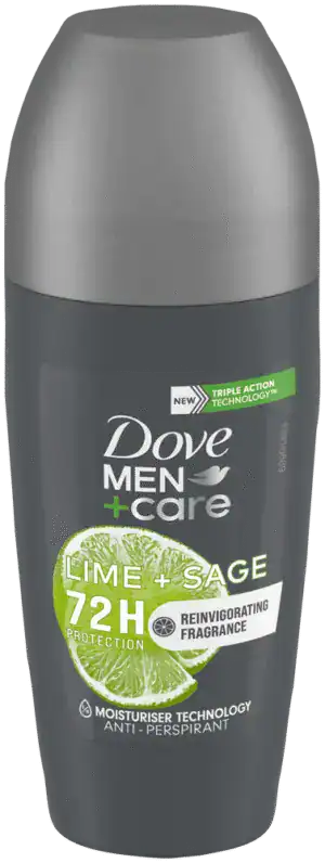 Dove Men+Care Lime & Sage Antiperspirant Roll-On Deodorant 50ml
