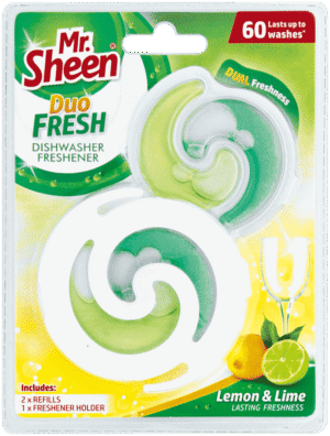 Mr. Sheen Lemon & Lime Duo Fresh Dishwasher Freshener 2s