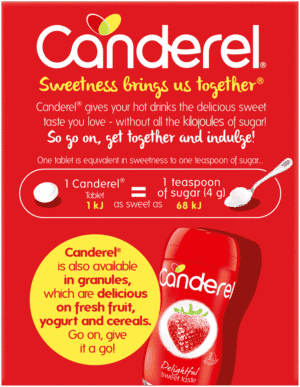 Canderel Low Kilojoule Sweetener Tablets Refill 600pk