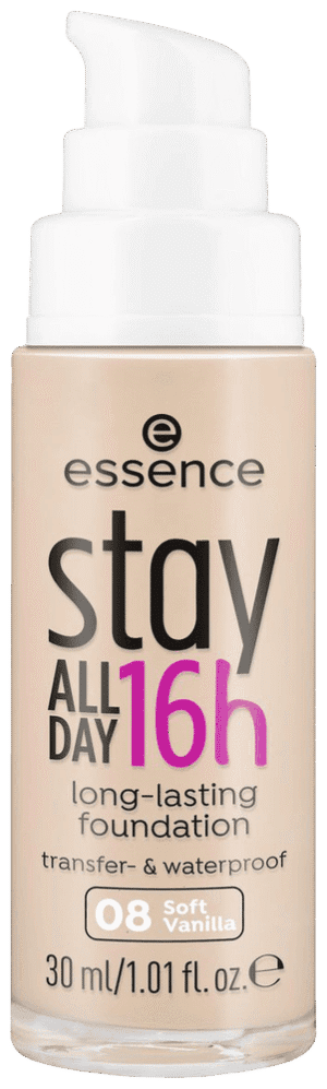 Essence 08 Soft Vanilla Stay All Day 16H Long-Lasting Foundation 30ml