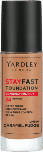 Yardley Stayfast Caramel Fudge SPF 20 24HR Foundation 30ml
