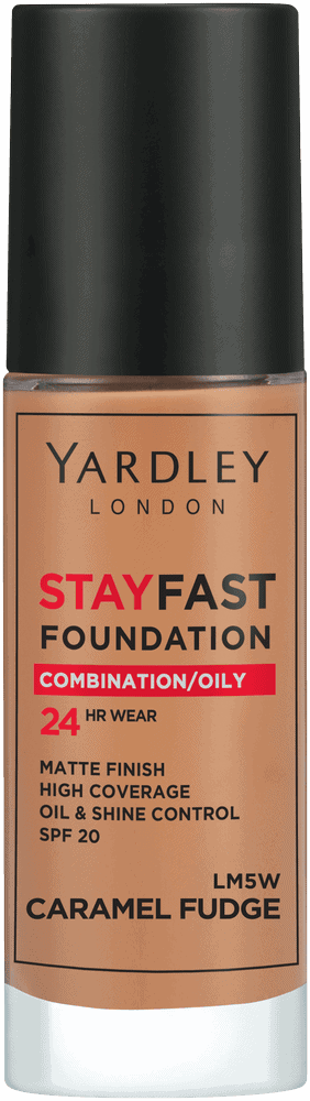 Yardley Stayfast Caramel Fudge SPF 20 24HR Foundation 30ml