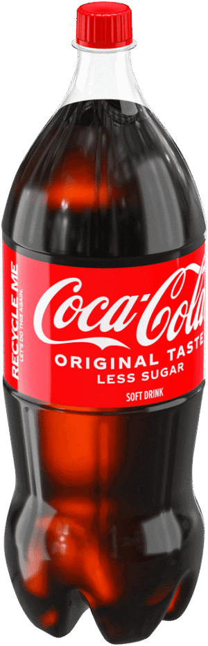 Coca-cola Original Taste Less Sugar Less Sugar Soft Drink 2L
