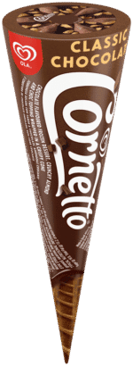 OLA Cornetto Classic Chocolate Flavoured Frozen Dessert Cone 120ml