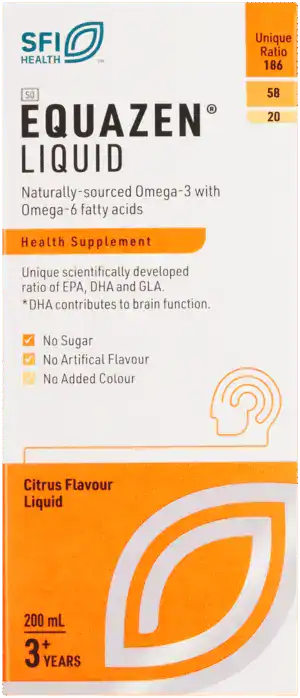 Equazen Citrus Flavour Liquid Omega 200ml