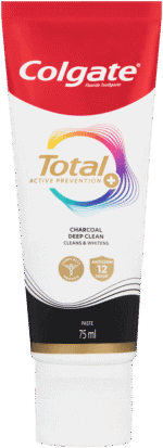 Colgate Total Active Prevention Charcoal Deep Clean Fluoride Toothpaste 75ml - Image 4