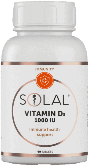 Solal Vitamin D3 1000IU Tablets 60pk