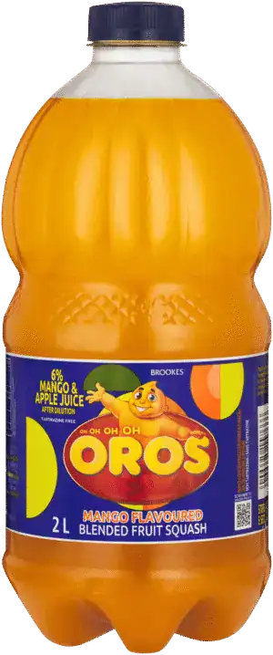 Brookes Oros Mango Flavoured Blended Fruit Squash 2L