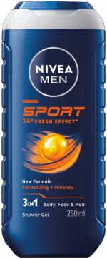 Nivea MEN Sport 3-In-1 Shower Gel 250ml