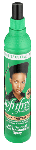 Sofnfree Black Castor Oil Anti-Dandruff Curl Moisturising Spray 350ml
