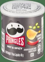 Pringles Hot & Spicy Flavoured Savoury Snack 40g