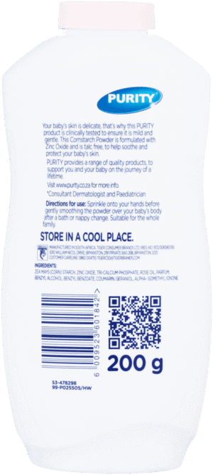 Purity Essentials Baby Cornstarch Powder 200g