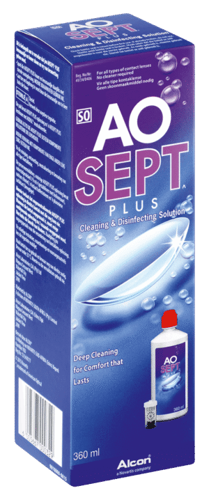 Aosept Plus Contact Lens Cleaning & Disinfecting Solution 360ml