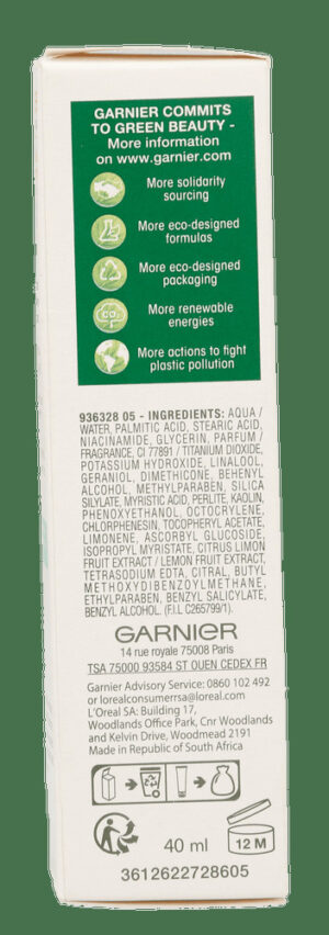 Garnier SkinActive Even & Matte Vitamin C Cream 40ml