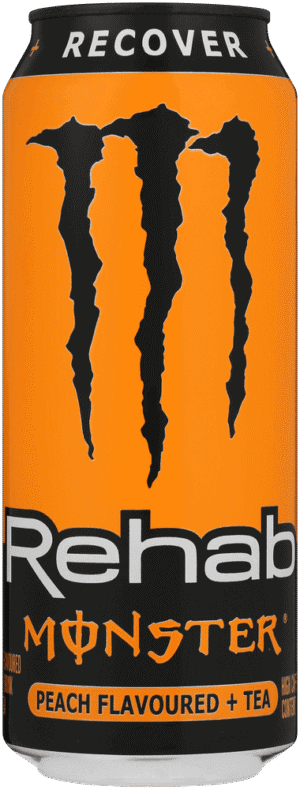 Monster Rehab Peach Flavoured Energy Drink with Tea 500ml