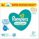 Pampers Sensitive Baby Wipes 6 x 56pk