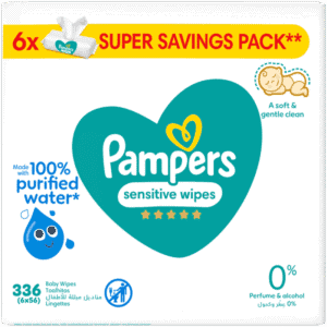 Pampers Sensitive Baby Wipes 6 x 56pk
