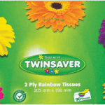 Twinsaver 2 Ply Rainbow Tissues 90pk