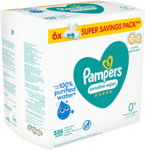Pampers Sensitive Baby Wipes 6 x 56pk