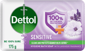 Dettol Sensitive Hygiene Bath Soap Bar 175g
