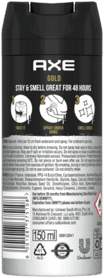 AXE Gold Anti-Perspirant Deodorant Spray 150ml
