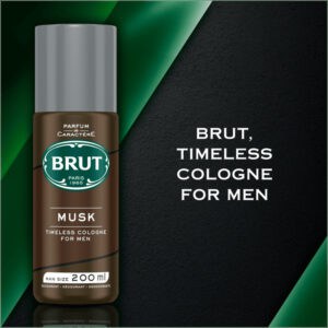 BRUT Musk Aerosol Deodorant Body Spray 200ml
