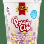 First Choice Power Cup Granadilla Flavoured Medium Fat Dairy Snack 150g