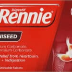 Rennie Aniseed Heartburn & Indigestion Chewable Tablets 48pk