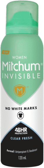 Mitchum Women Clear Fresh Invisible Antiperspirant & Deodorant Aerosol 120ml