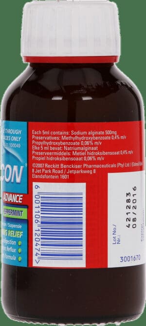 Gaviscon Advance Peppermint Antacid Liquid 200ml