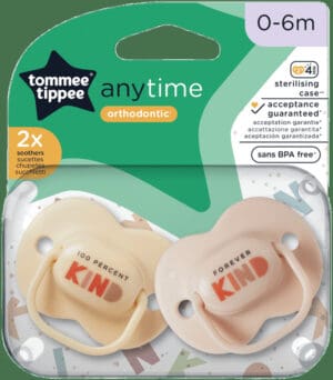 Tommee Tippee Anytime Orthodontic Soothers 2pk