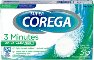 Super Corega 3 Minutes Daily Denture Cleanser Tablets 36pk
