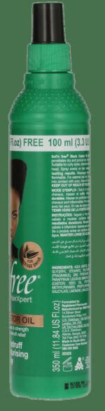 Sofnfree Black Castor Oil Anti-Dandruff Curl Moisturising Spray 350ml