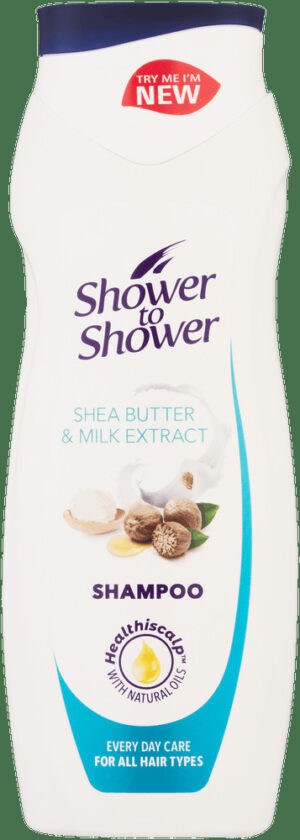 Shower To Shower Shea Butter & Milk Extract Shampoo 400ml