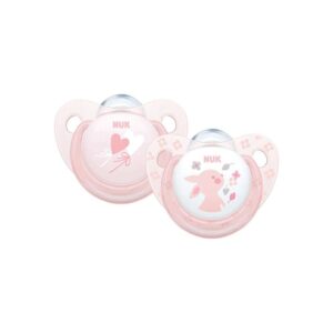NUK SIL BABY ROSE BLUE SOOTH 0-6M 020397