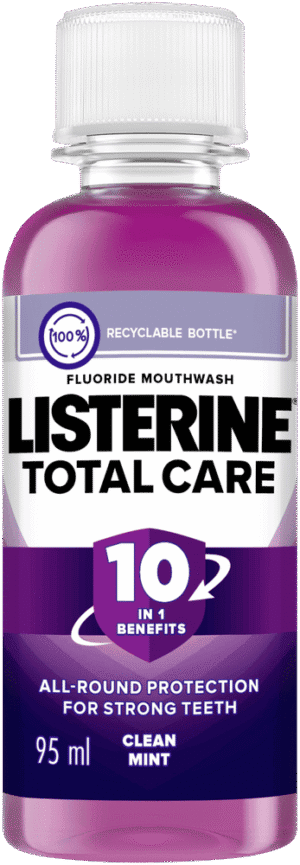 Listerine Total Care Clean Mint Fluoride Mouthwash 95ml