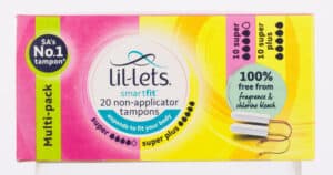 Lil-lets SmartFit Super & Super Plus Non-Applicator Tampons 20pk