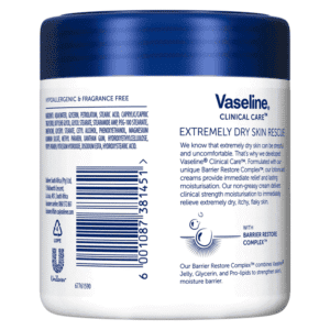 Vaseline Clinical Care Extremely Dry Skin Rescue Fragrance Free Body Cream 400ml