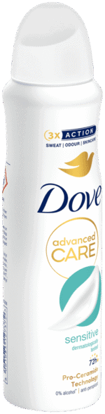 Dove Advanced Care Sensitive Anti-Perspirant Body Spray 150ml