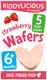 Kiddylicious Strawberry Rice Wafers 5 x 4g