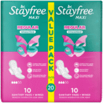 Stayfree Maxi Regular Sanitary Pads with Wings 20pk
