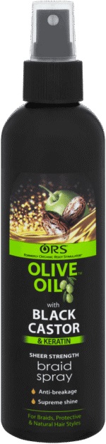 ORS Olive Oil Black Castor & Keratin Black Castor & Keratin Braid Spray 250ml - Image 2
