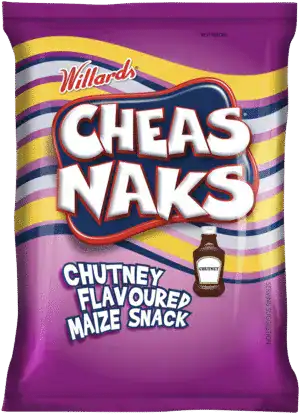 Willards Cheasnaks Chutney Flavoured Maize Snack 135g