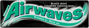 Wrigley's Airwaves Black Mint Sugarfree Chewing Gum 14g