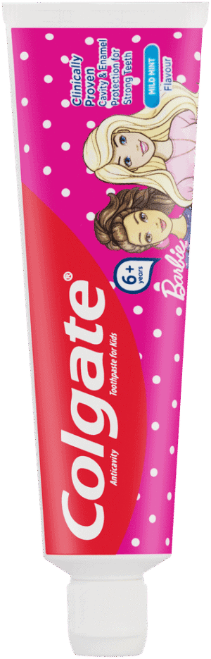 Colgate Kids Mild Mint Flavour Barbie Anticavity Toothpaste 50ml