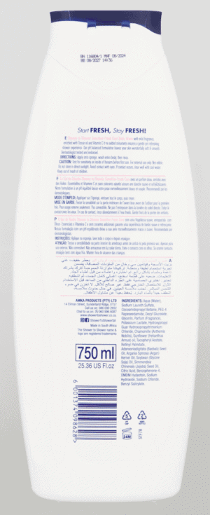 Shower To Shower Fresh Care Body Wash 750ml