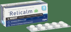 Relicalm 100mg L-theanine Night Tablets 40pk