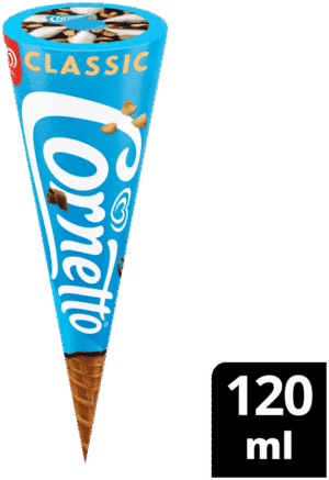 OLA Cornetto Classic Cream Flavoured Frozen Dessert Cone 120ml