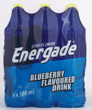 Energade Blueberry Flavoured Sports Drink 6 x 500ml